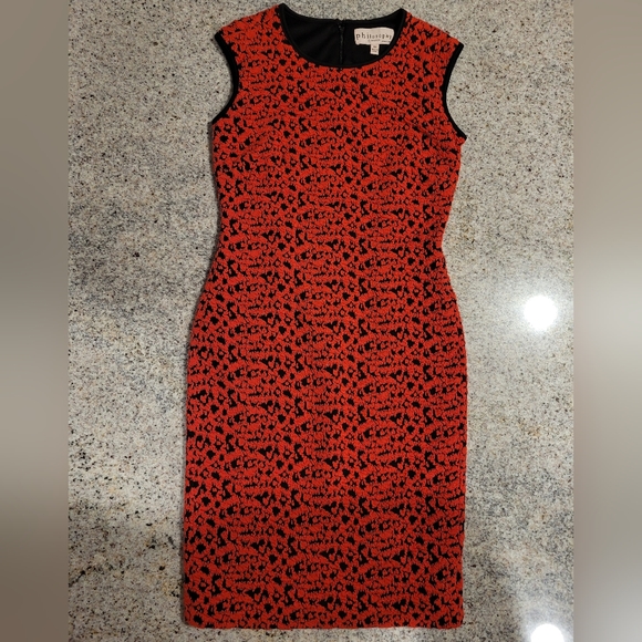 Philosophy Red and Black Dress - Picture 1 of 4